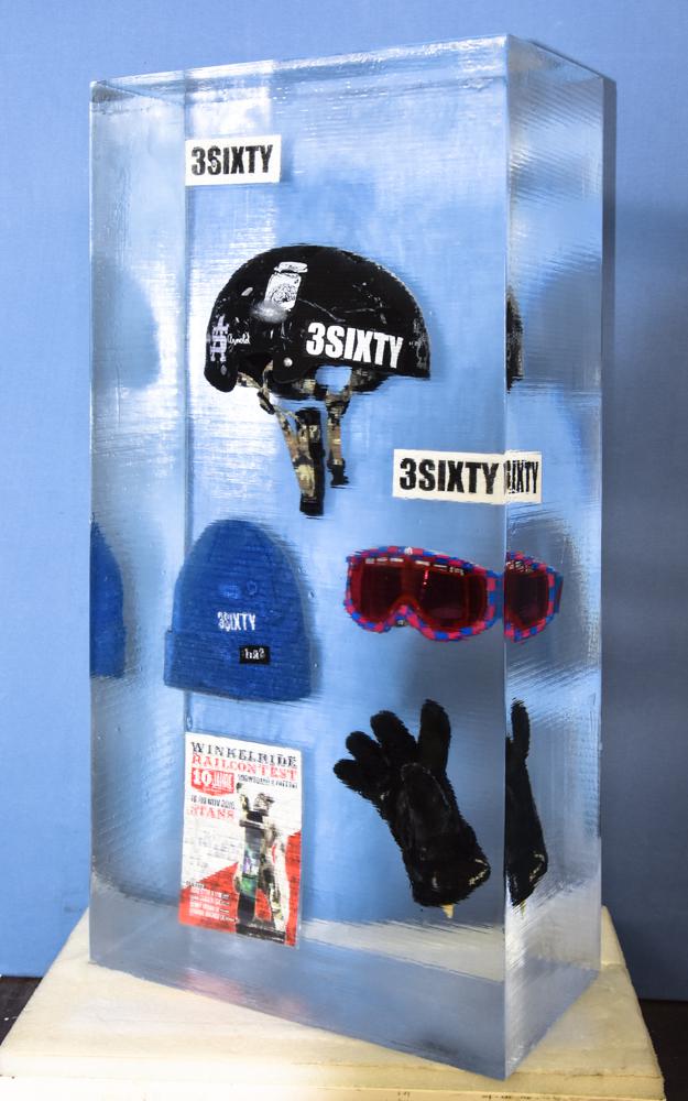 eingefroren thema snowboard