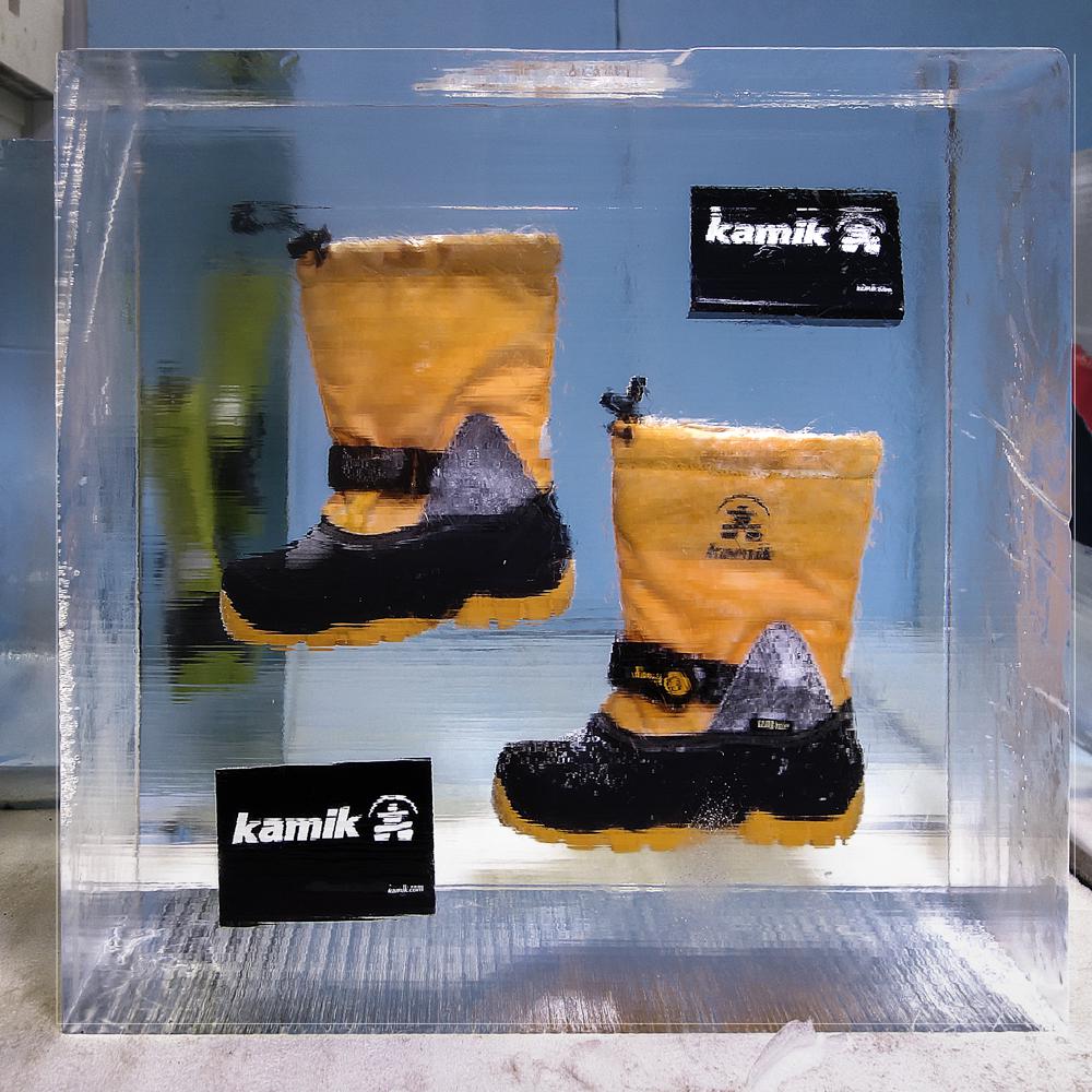 eingefroren stiefel