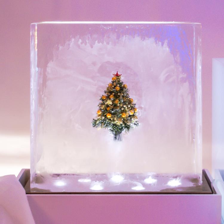 christbaum im Eis
