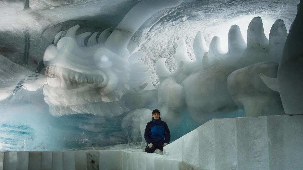 eisdrachen /allalin saas fee