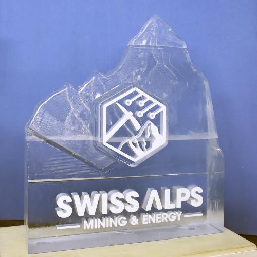 Eisskulptur Swiss Alps
