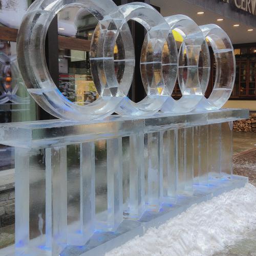 eisskulpturen.ch  Eislogo Audi