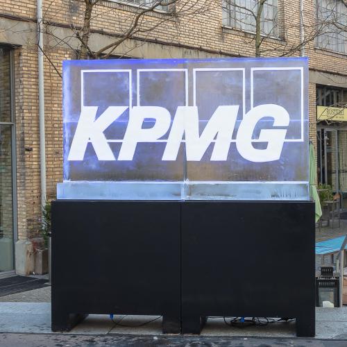 eisskulpturen.ch  Eislogo KPMG