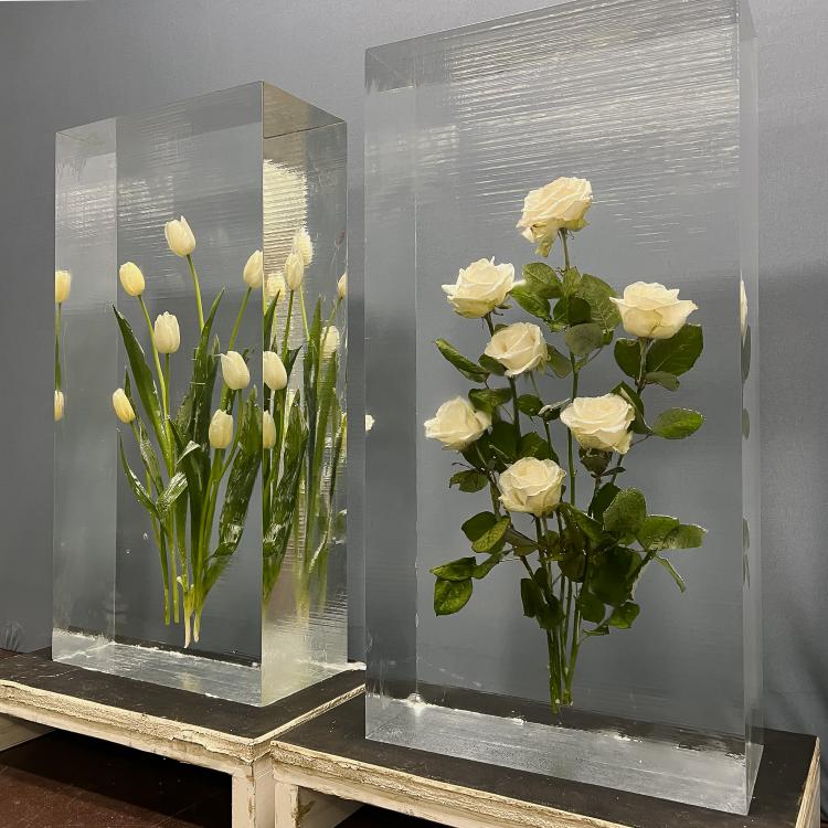 eingefrorene Blumen